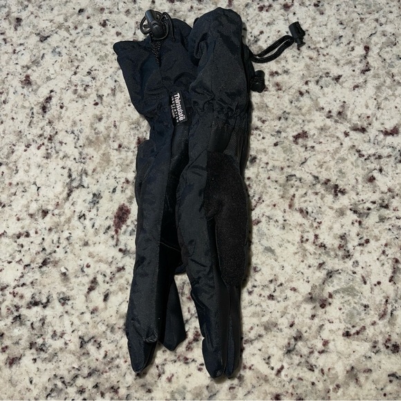 Thinsulate Nylon Ski Gloves 40 Gram Size XL Black Winter Fleece Warm Mens Snow - Picture 3 of 7